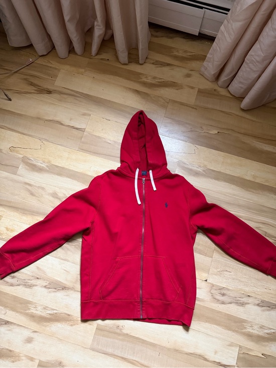 Ralph Lauren Other - Ralph Lauren Red Zip-Up Hoodie Sweatshirt